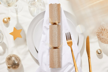 Load image into Gallery viewer, Bulk buy, "Gold Sparkling" 12" Box of 50 | Bonbon Crackers