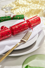 Load image into Gallery viewer, Bulk buy, "Red & Green Merry" 25cm Box of 100 | Bonbon Crackers
