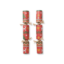 Load image into Gallery viewer, Eco-Friendly, Knitted Reindeer & Tree 12", Box of 8 | Bonbon Crackers