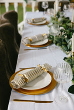 Load image into Gallery viewer, Gold Stripes Reusable Christmas Crackers Set of 6