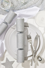 Load image into Gallery viewer, Bulk buy, "Silver Sparkling" 12" Box of 50 | Bonbon Crackers
