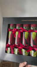 Load and play video in Gallery viewer, Luxury Waratah 13" Handmade Christmas Crackers, Box of 8
