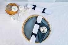 Load image into Gallery viewer, Luxury, Christmas Snowfall, Ultra High Quality, Navy Blue Bow, Handmade Bon Bon - Box of 8 | Bonbon Crackers
